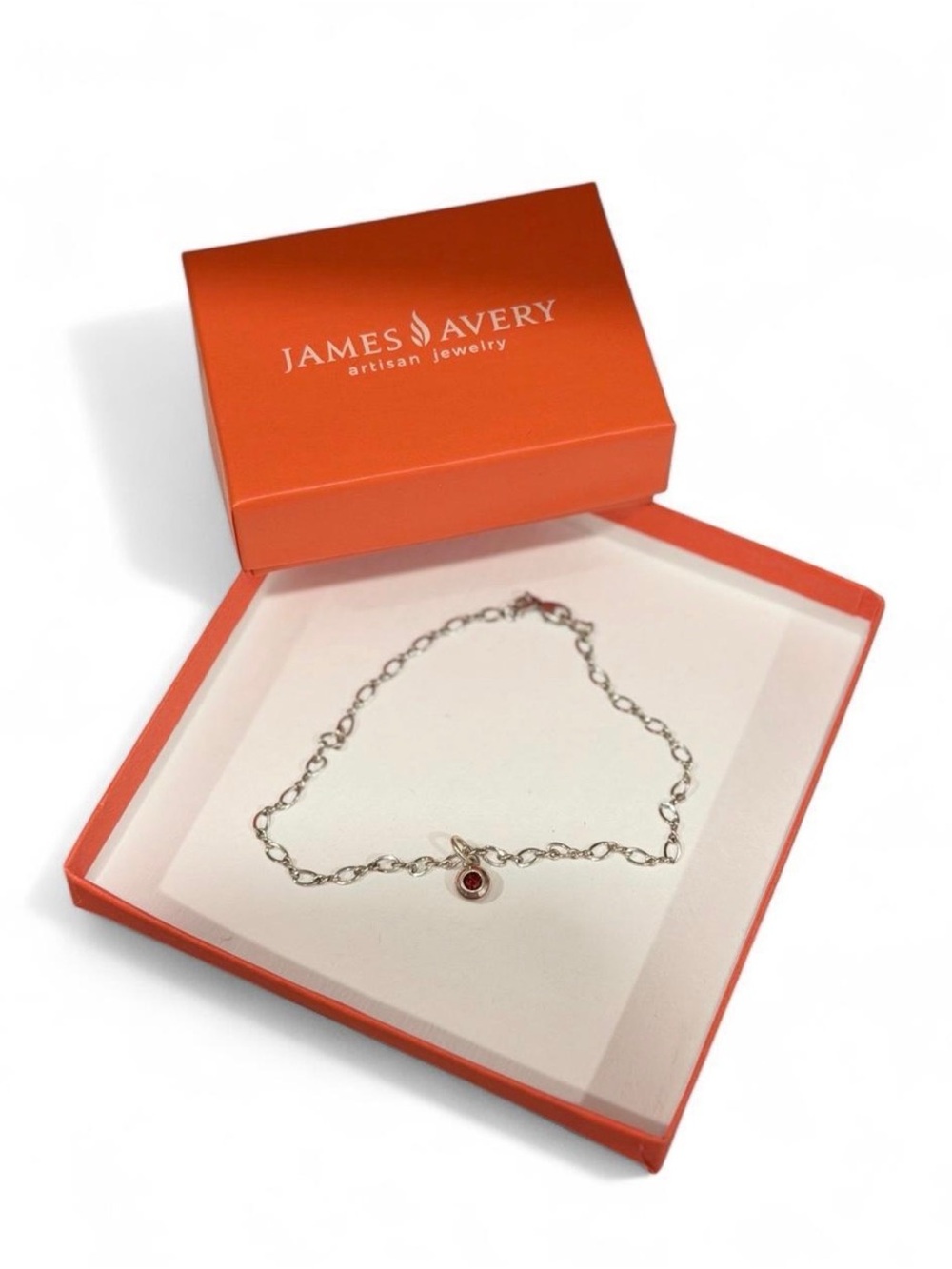 James Avery Garnet Birthstone Bracelet